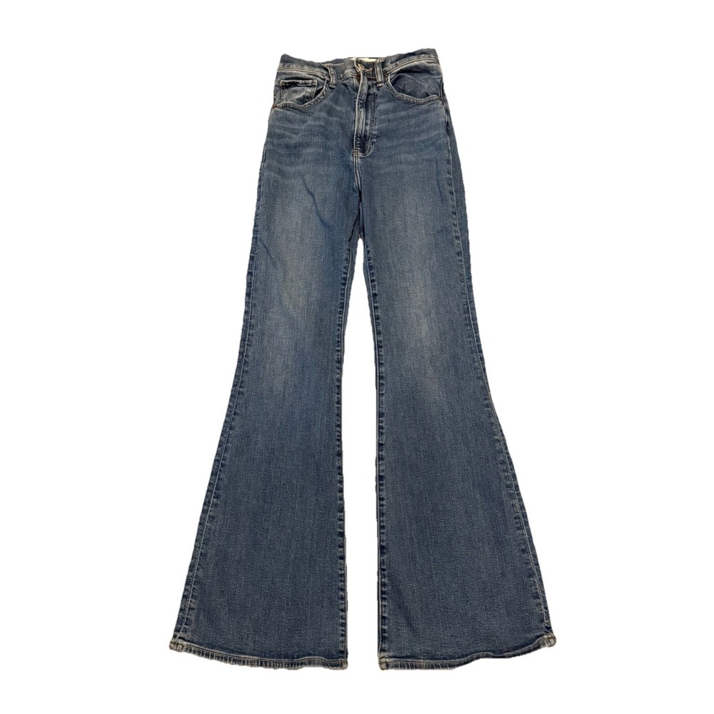 Abercrombie & Fitch Jeans Womens 26/2 The Flare Ultra High Rise Denim Med Wash
